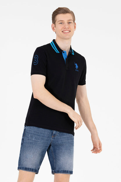 Black Short Sleeve Polo Shirt