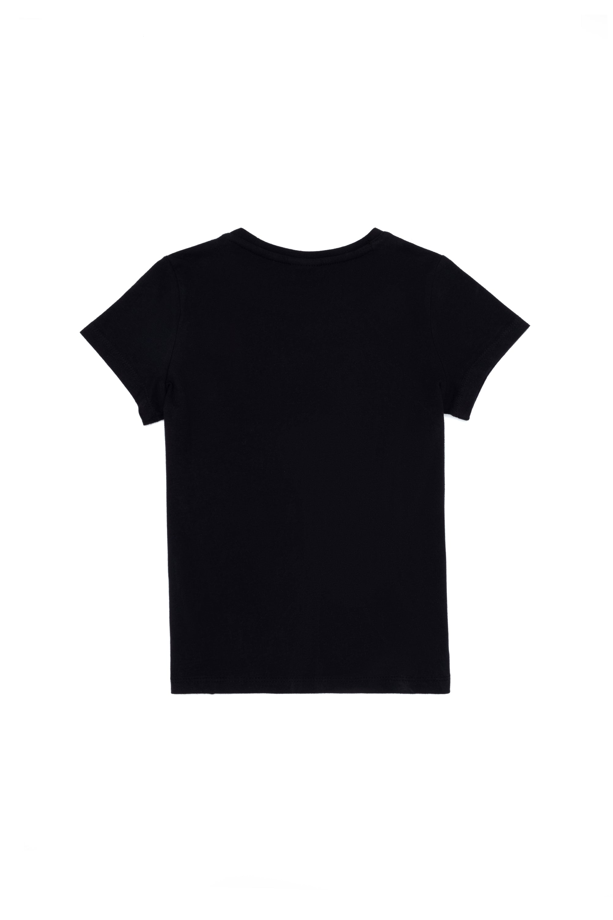 Black Short Sleeve T-Shirt With Graphics