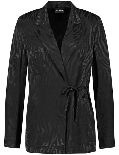 Blazer With A Satin Tiger Design