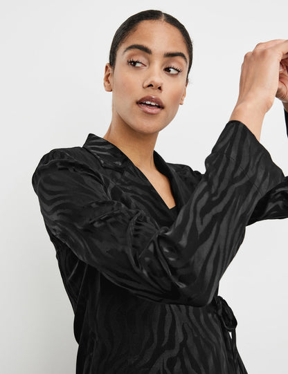 Blazer With A Satin Tiger Design