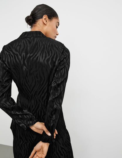 Blazer With A Satin Tiger Design