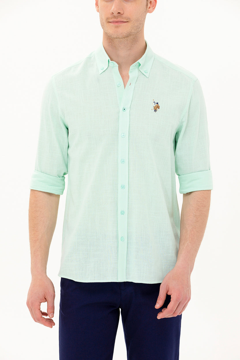 Blue Long Sleeve Shirt