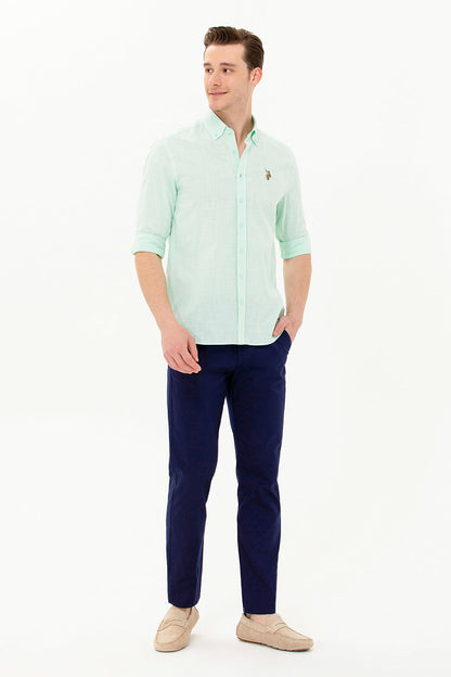 Blue Long Sleeve Shirt