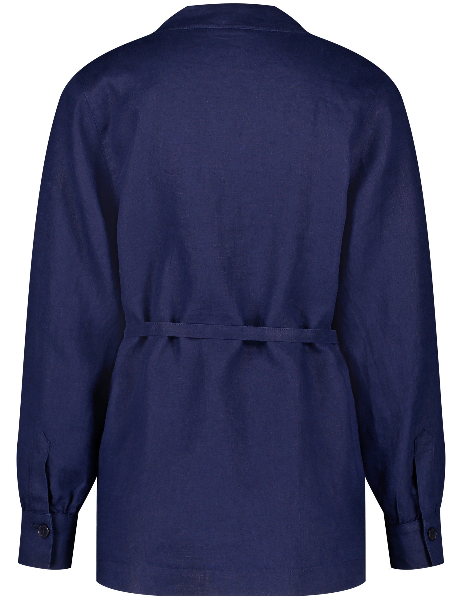 Casual Linen Blazer With A Waistband