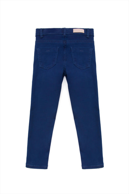 Girls Blue Denim Pants - 03