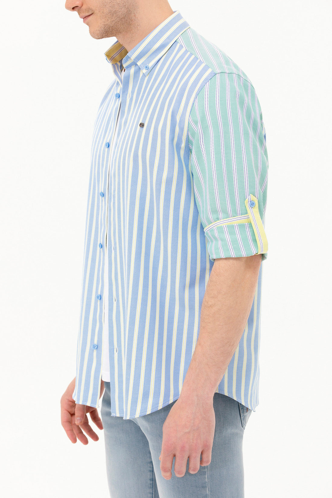 Multi-Color Striped Long Sleeve Shirt