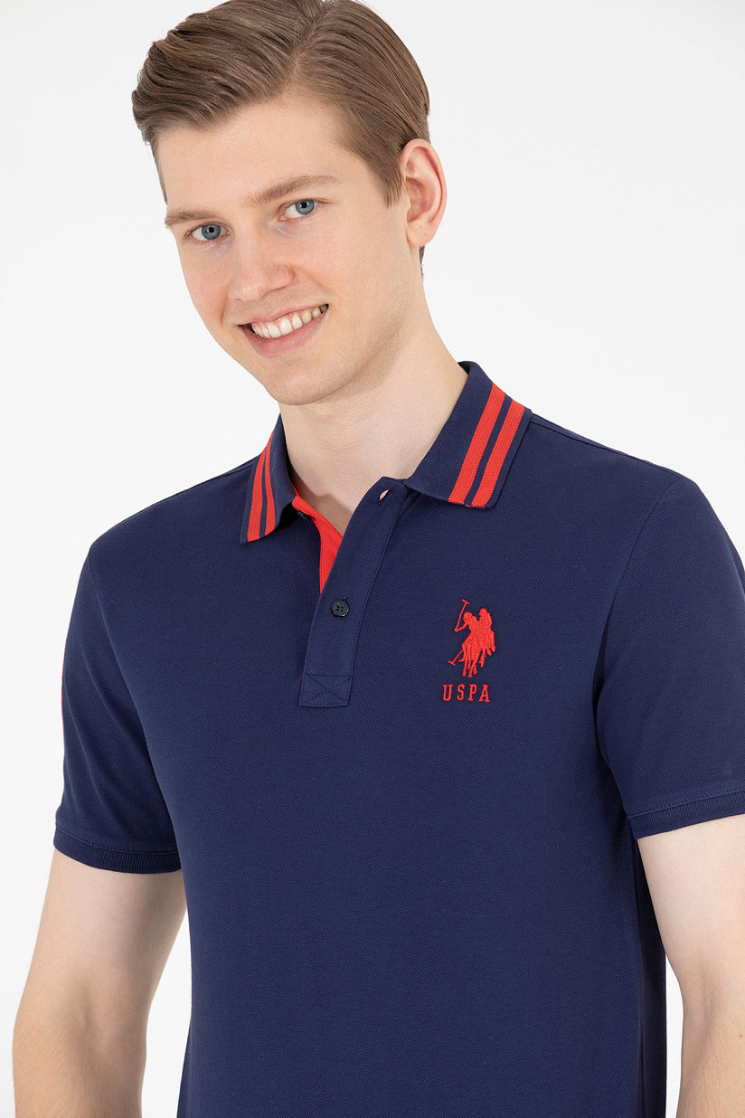 Navy Blue Short Sleeve Polo Shirt