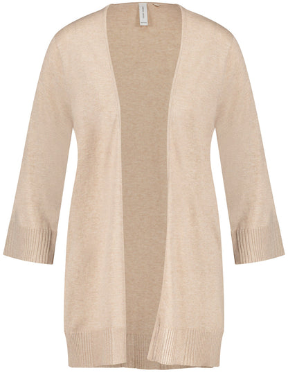 Open Cardigan In A Fine Knit