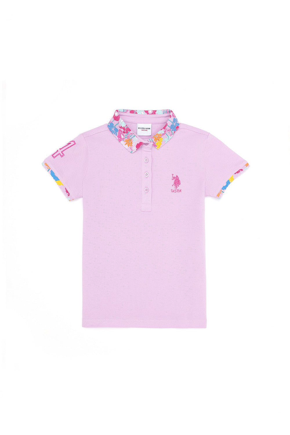 Pink Short Sleeve Polo Shirt