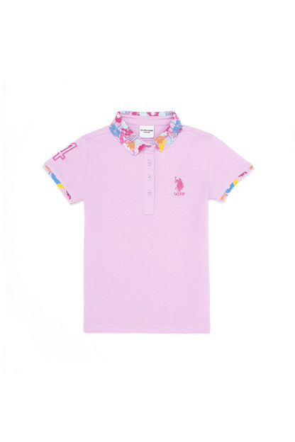 Pink Short Sleeve Polo Shirt