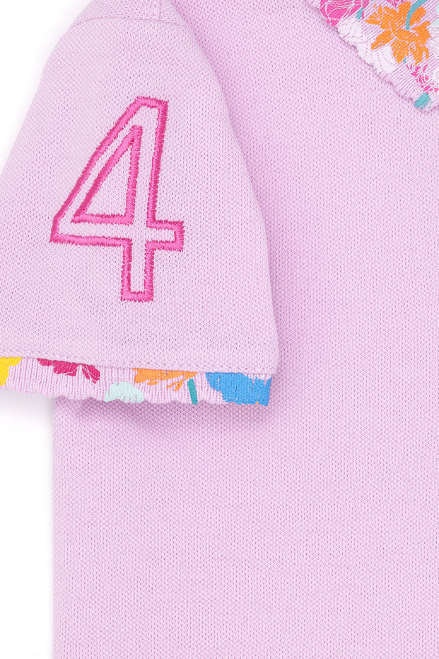 Pink Short Sleeve Polo Shirt