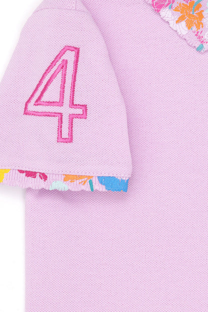 Pink Short Sleeve Polo Shirt