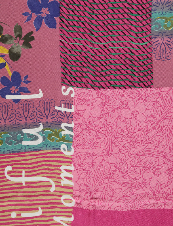 Scarf With A Floral Pattern