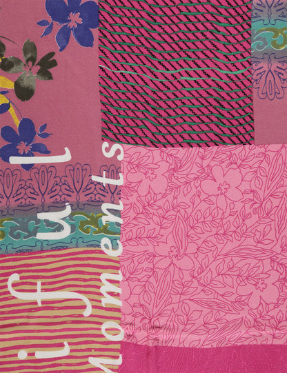 Scarf With A Floral Pattern