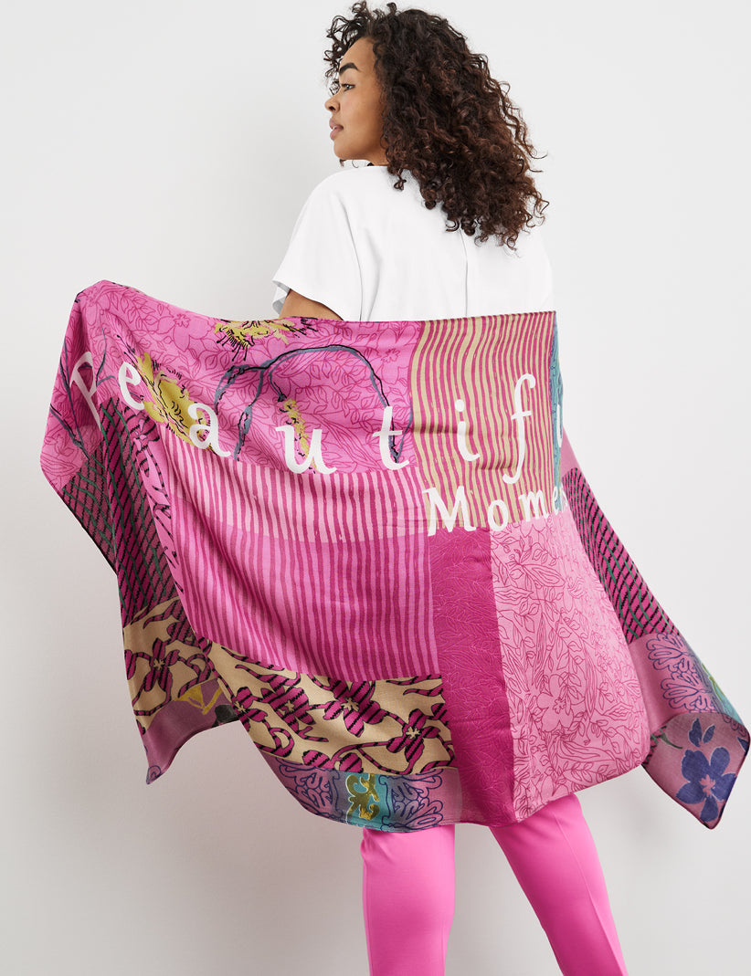 Scarf With A Floral Pattern