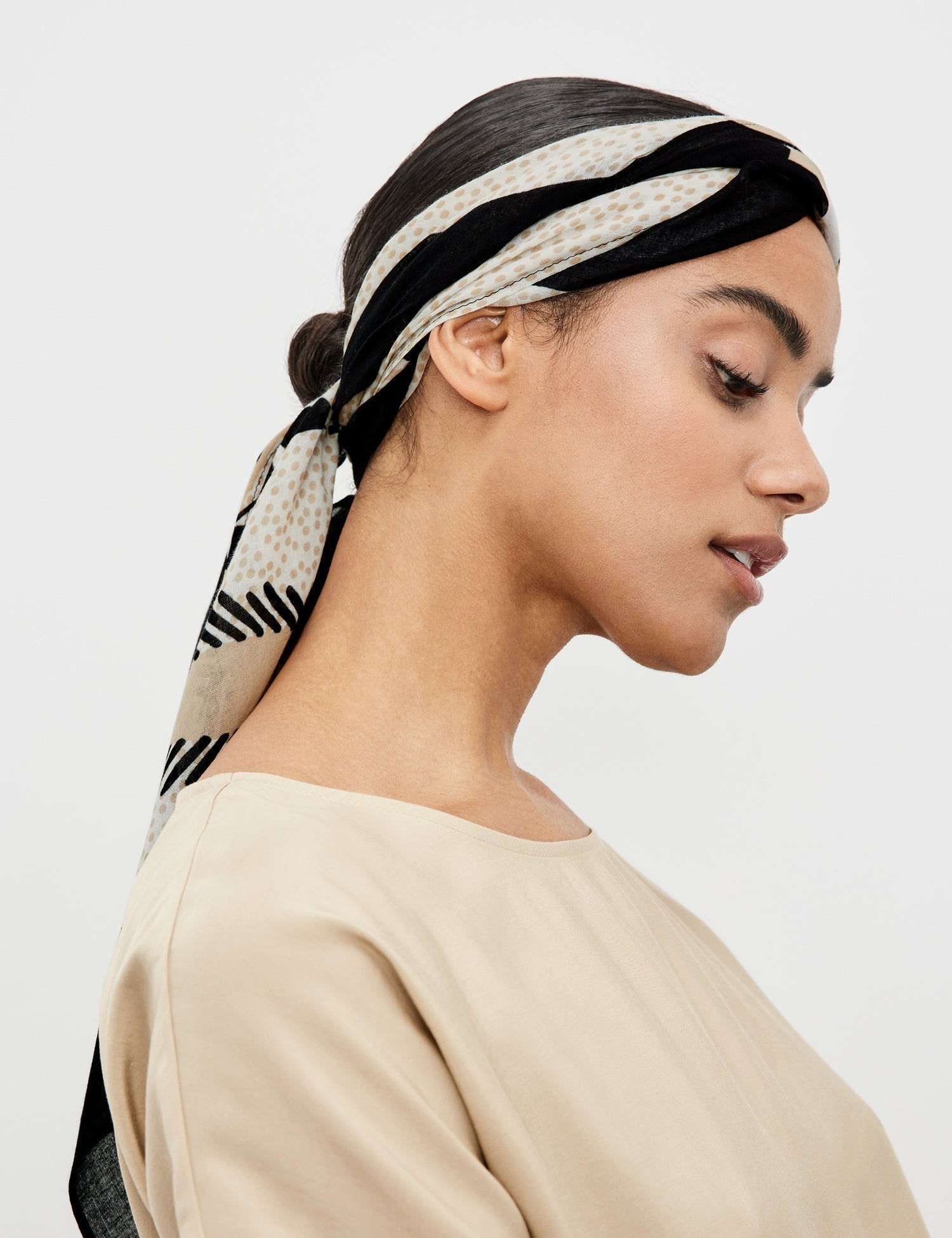 Scarf With A Floral Print