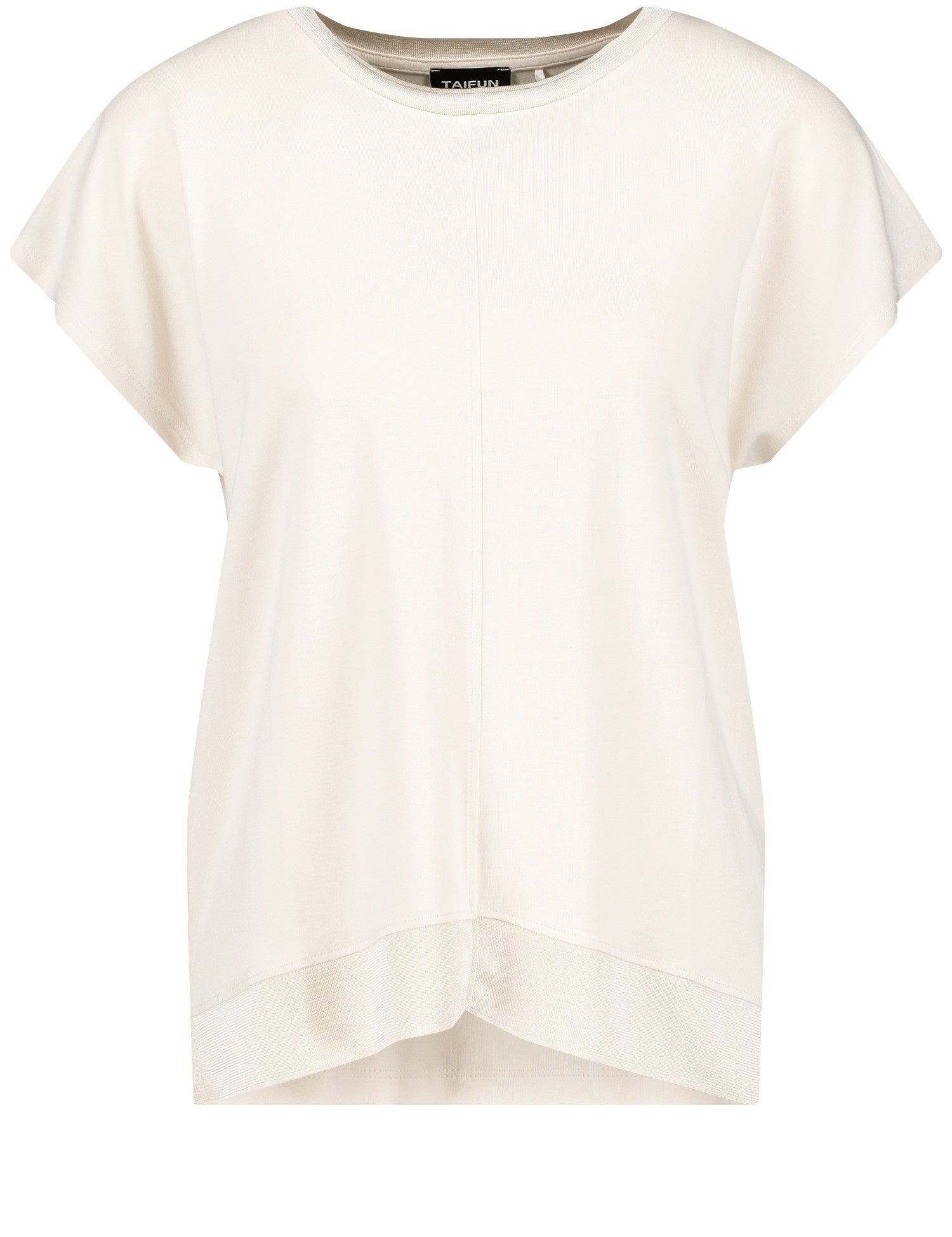 Short Sleeve Top With Fine Knit Details