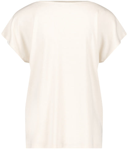 Short Sleeve Top With Fine Knit Details