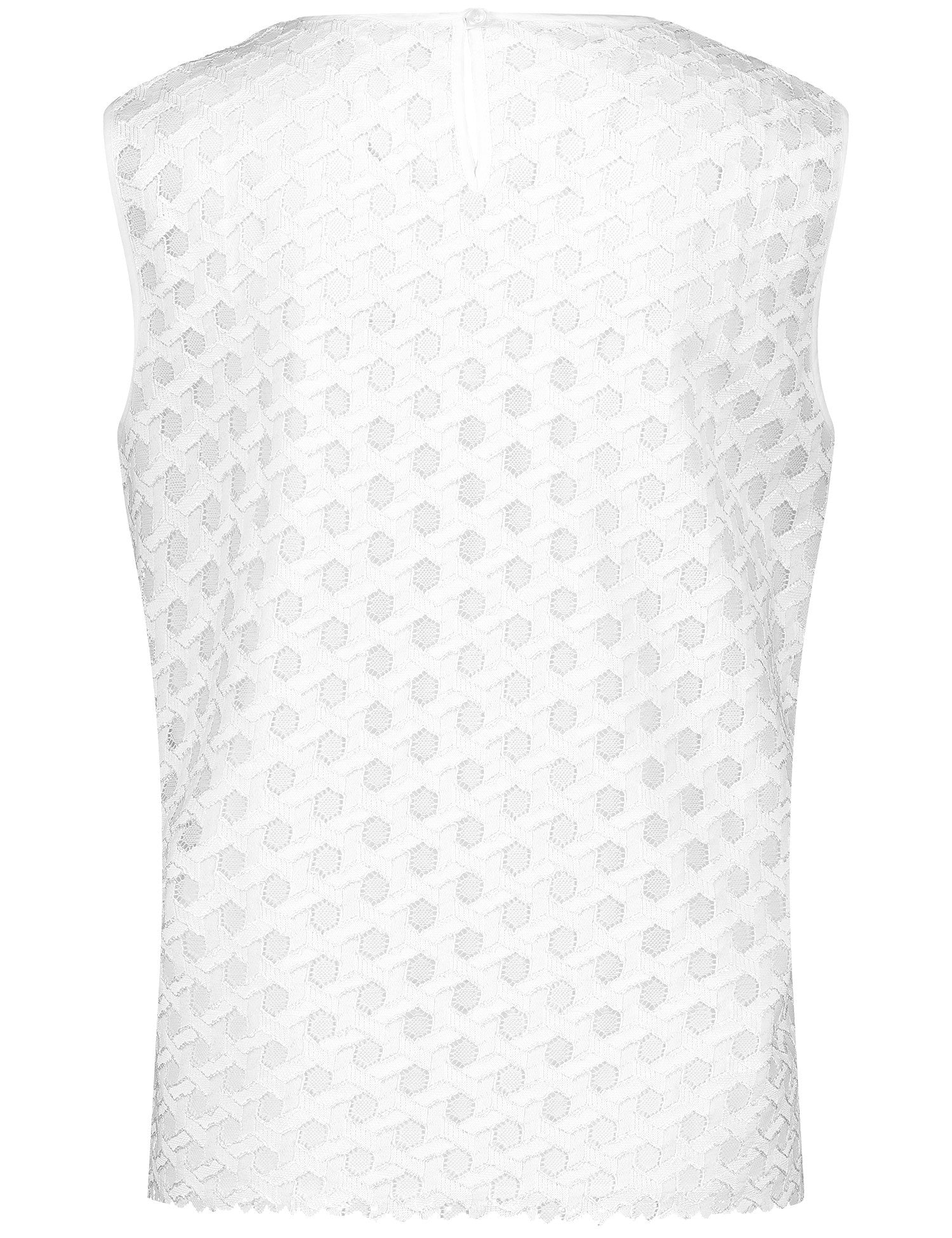 Sleeveless Blouse With Lace