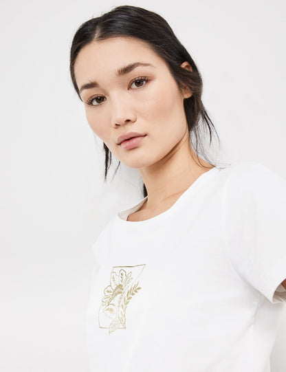 T-Shirt With A Front And Back Print