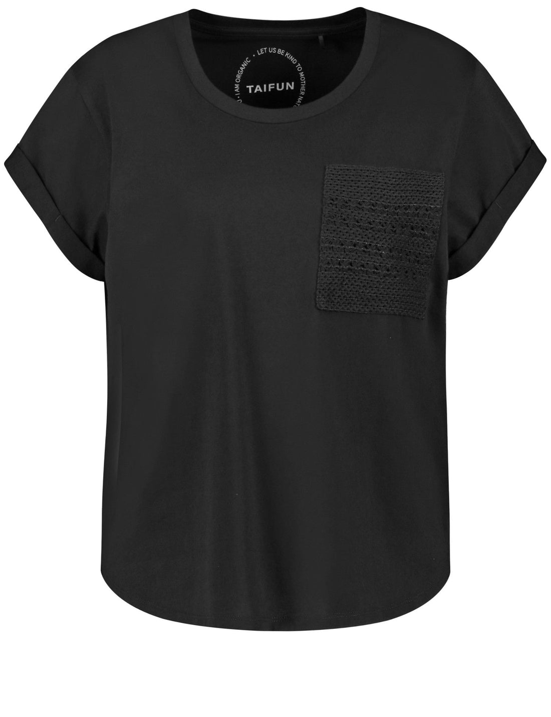 Top With Crochet Chest Pocket