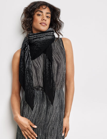 Triangular Scarf With A Print