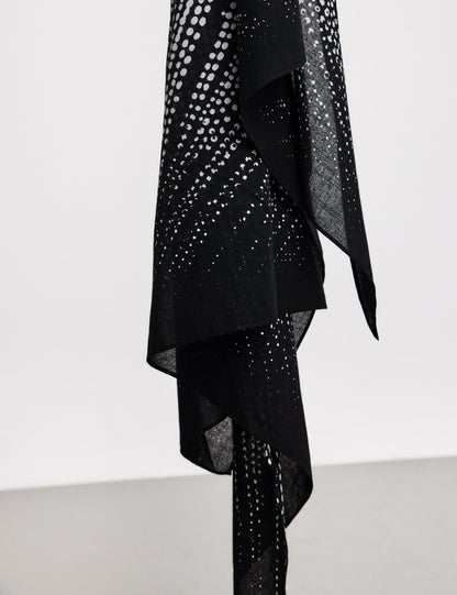 Triangular Scarf With A Print