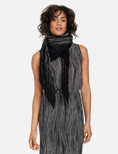 Triangular Scarf With A Print