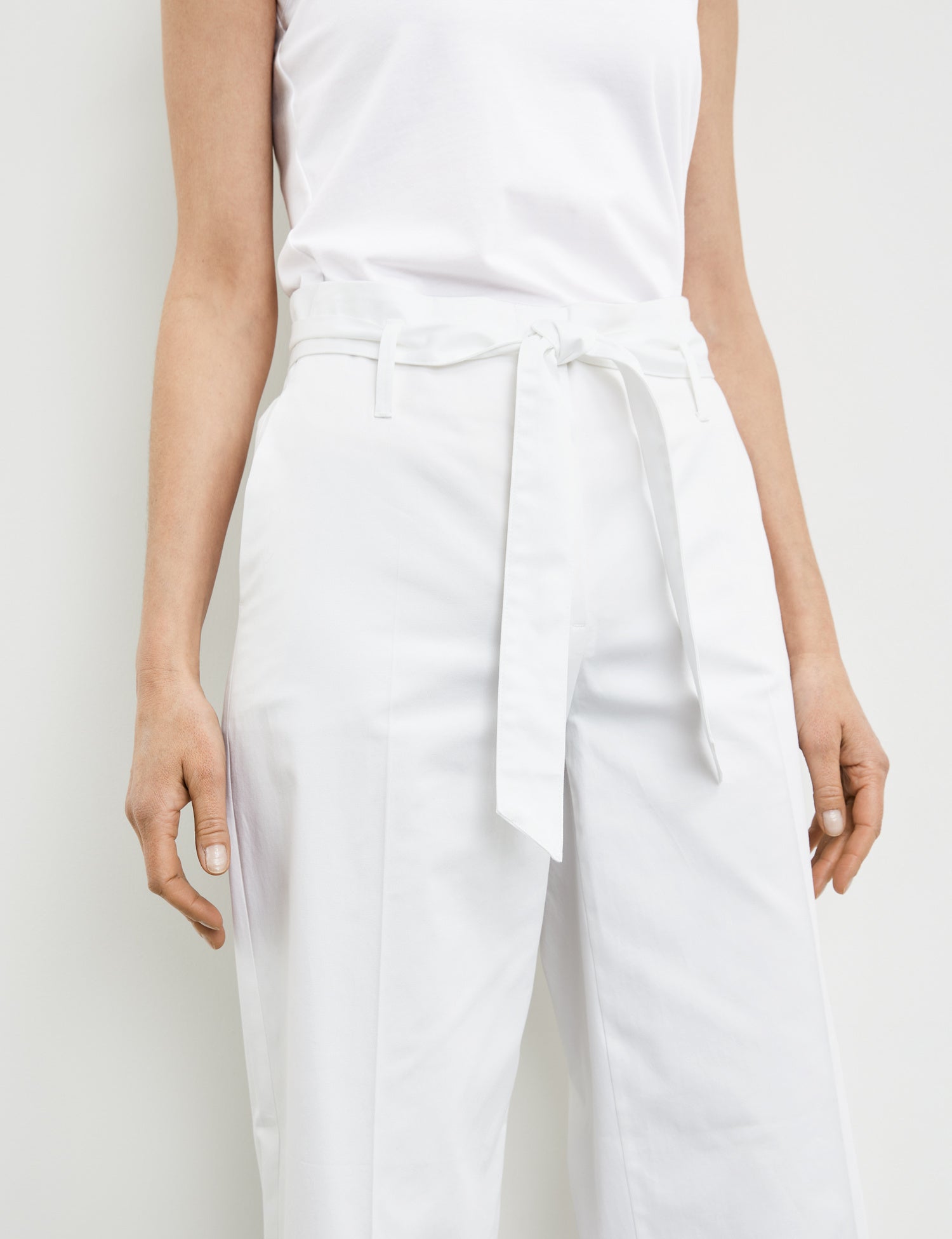 Trousers With A Tie-Around Belt