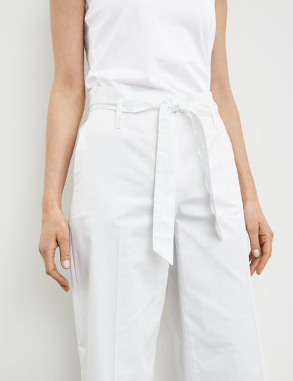 Trousers With A Tie-Around Belt