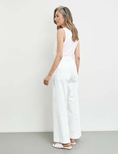 Trousers With A Tie-Around Belt