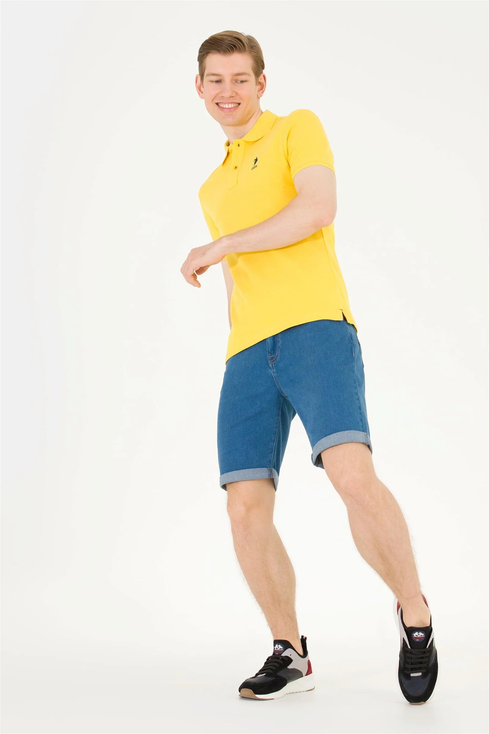 Yellow Short Sleeve Polo Shirt