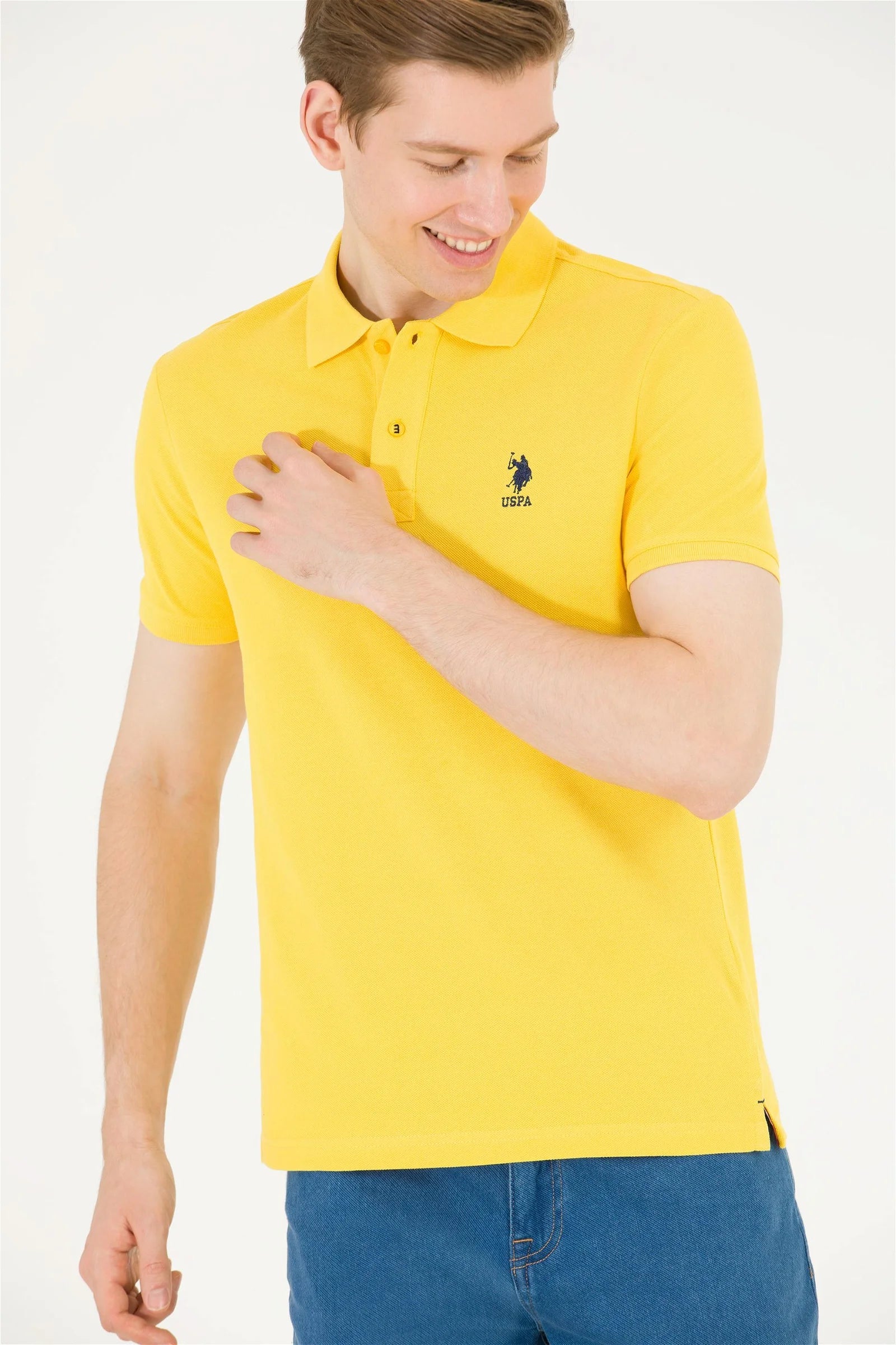 Yellow Short Sleeve Polo Shirt