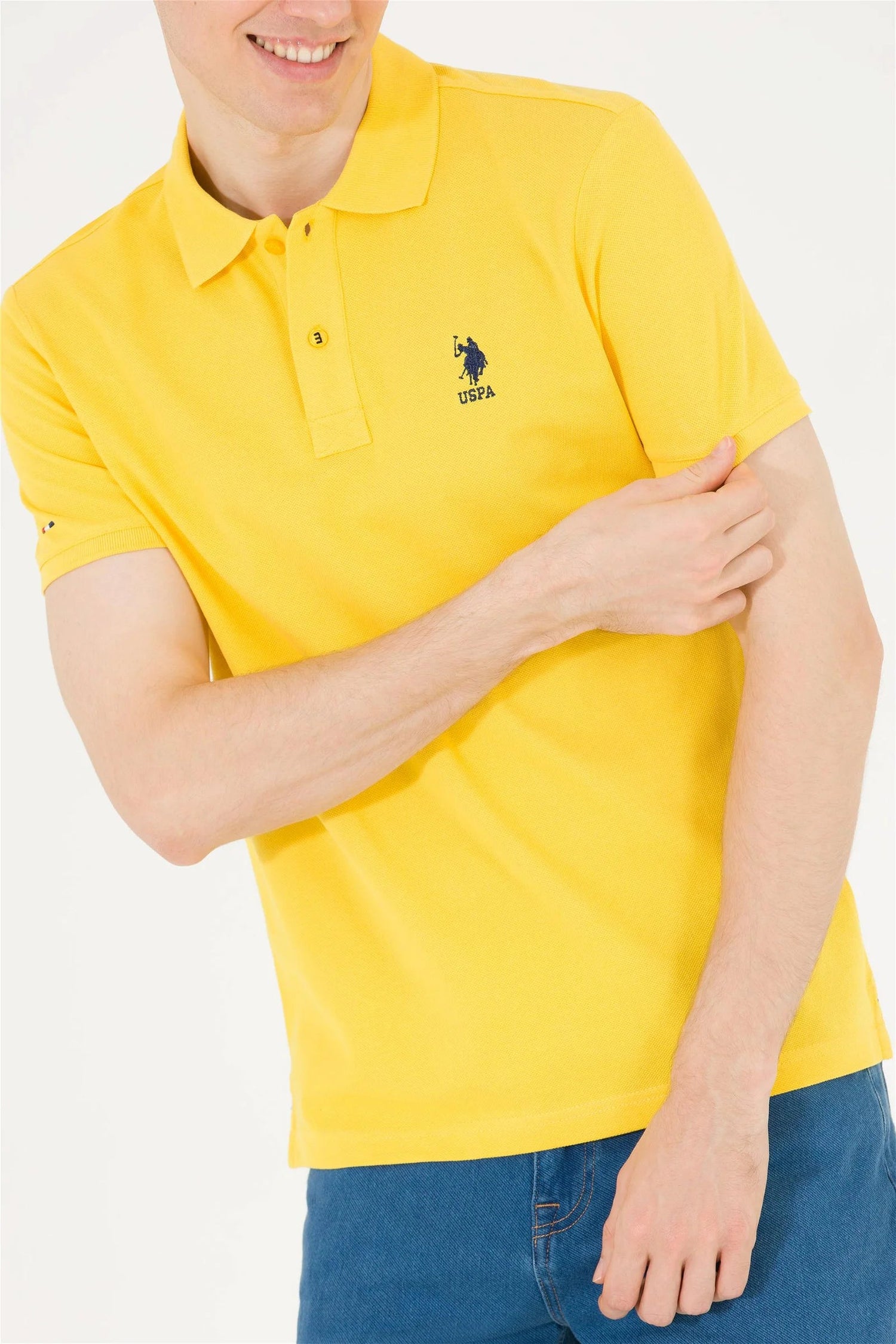 Yellow Short Sleeve Polo Shirt