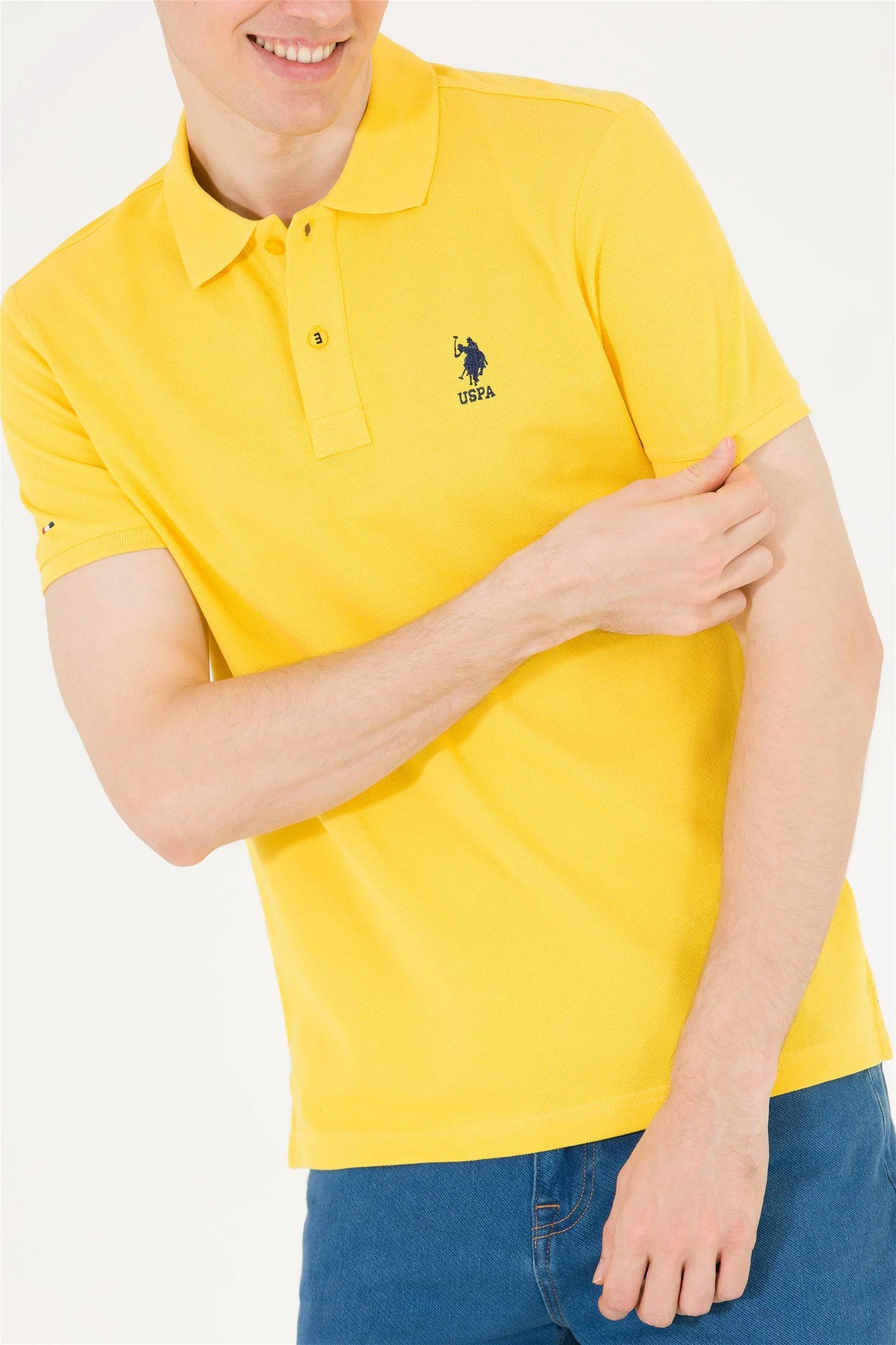 Yellow Short Sleeve Polo Shirt