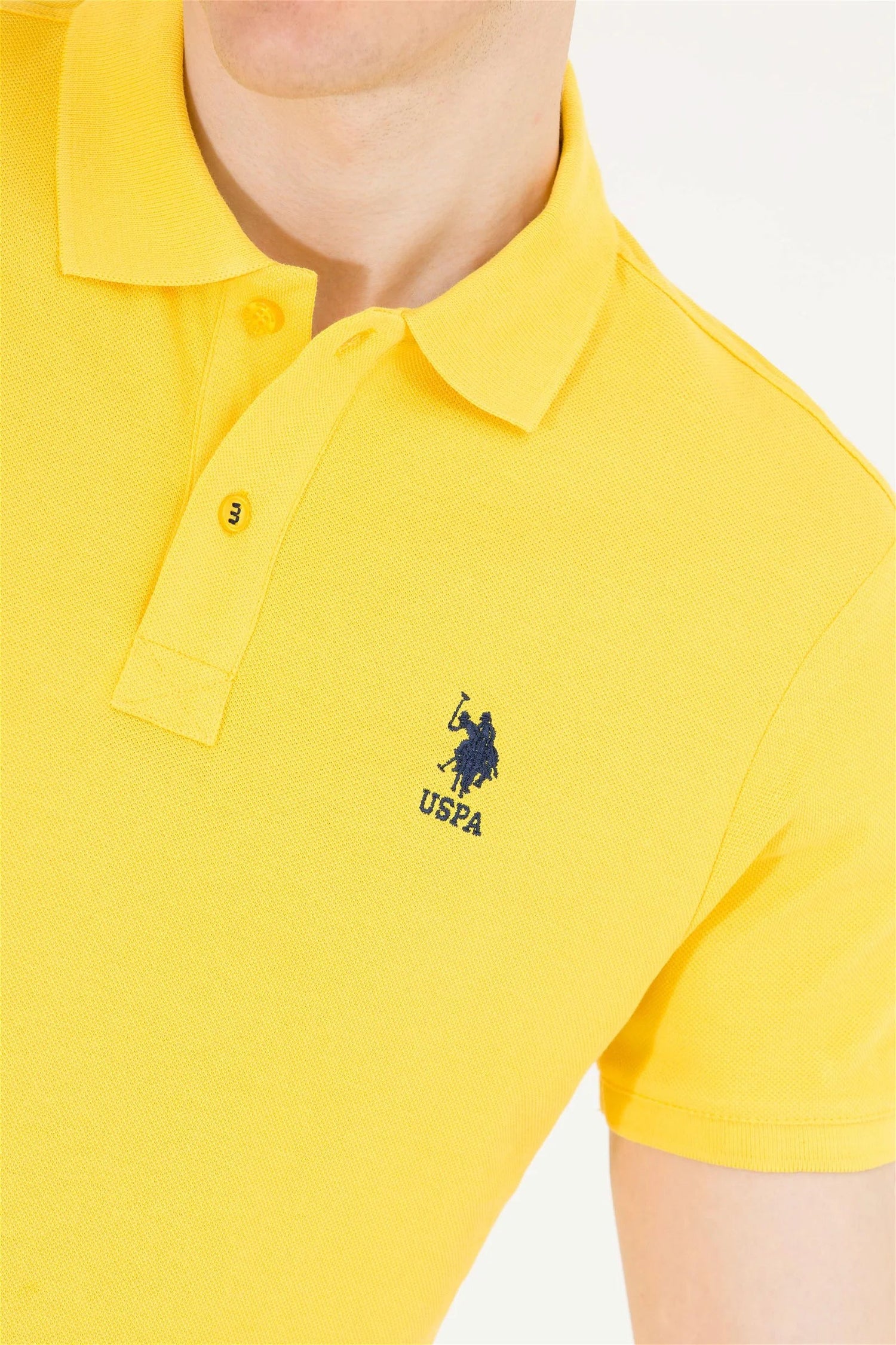 Yellow Short Sleeve Polo Shirt