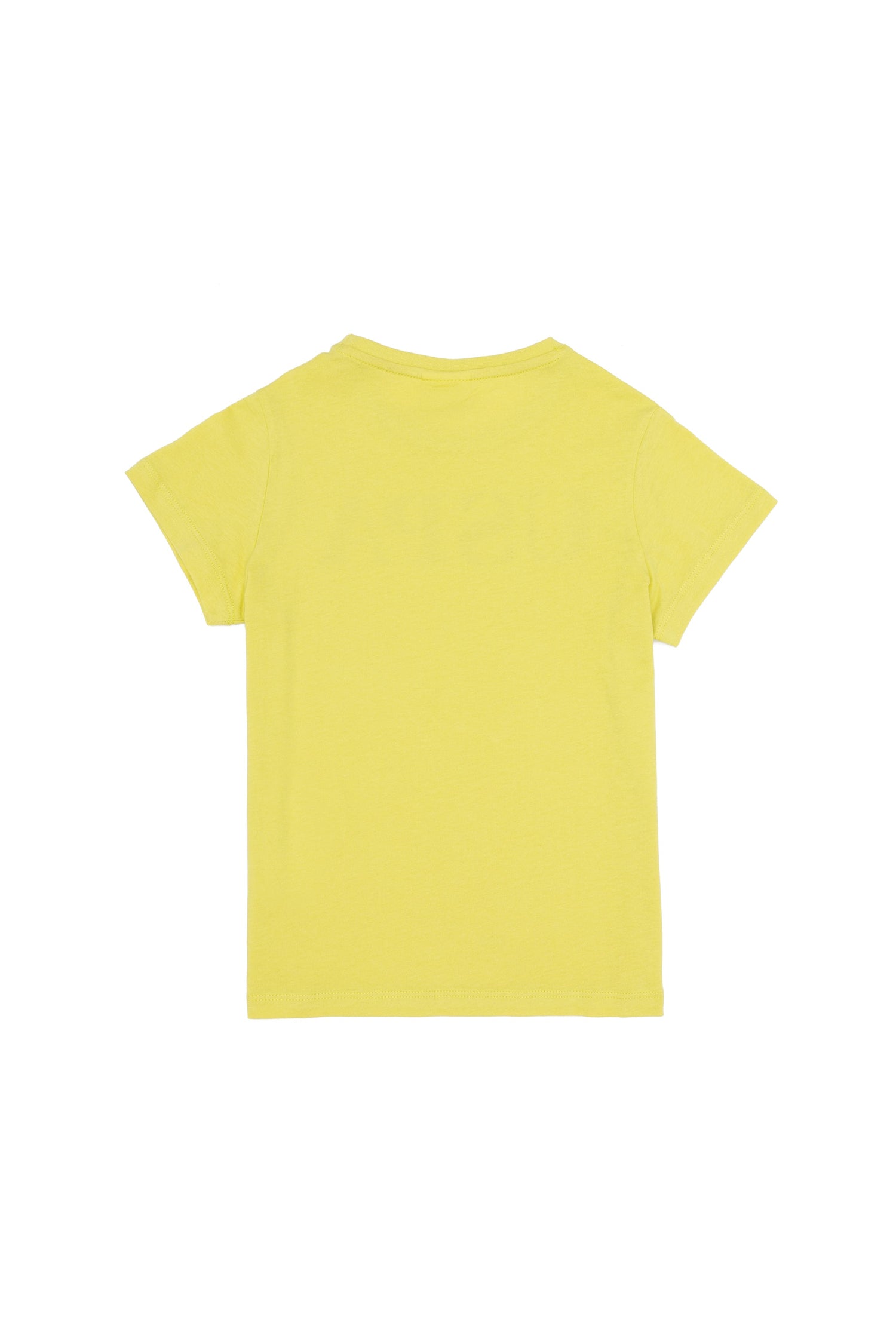 Yellow Short Sleeve T-Shirt With Graphics